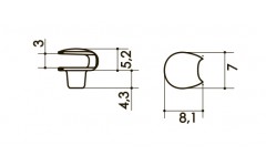 Крючок арт. 22159 SP
