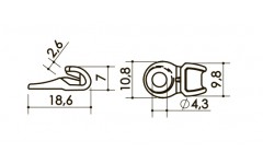 Крючок  арт. 073A3 00