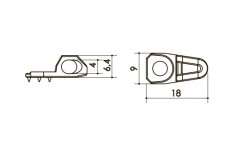 Петля  арт. 073T4 00
