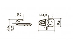 Крючок  арт. 073T4 BA