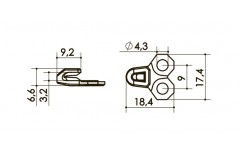 Крючок  арт. 073T6 00