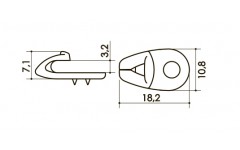 Крючок  арт. 073W1 00