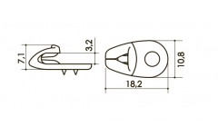 Крючок  арт. 073W3 00