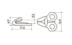 Крючок  арт. 073W4 00
