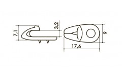 Крючок  арт. 073W5 00