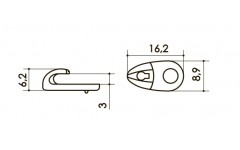 Крючок  арт. 078T5 BA