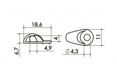 Петля  арт. 07E12 GR