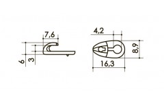 Крючок  арт. 077N2 BA